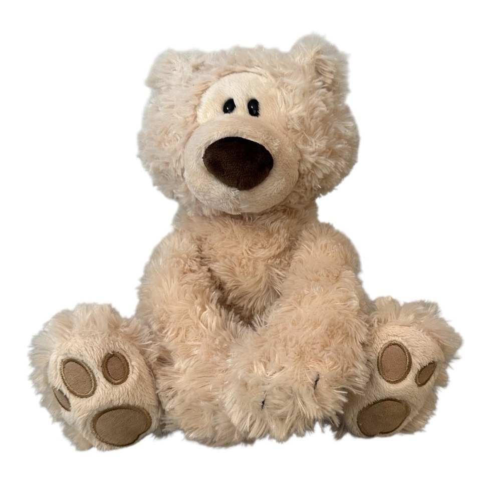 Gund Philbin Teddy Bear Plush 10" Cream Soft Stuffed Animal Collectible Toy